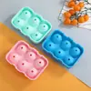 Forma de gelo de silicone para uso doméstico, forma de cubo de gelo para uísque, bandeja de gelo quadrada esférica para bebidas refrigeradas, caixa de gelo para viagens internacionais