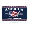 Bandeira Americana Personalizada Transfronteiriça 1776-2026 Comemorativa Patriótica Decoração Externa Bandeira do 250º Aniversário do Dia da Independência