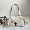 Bolsa de Axila Estilo Garota Picante Ruien para Mulheres 2026 Nova Tendência Cool Bolsa Tote de Grande Capacidade Bolsa de Ombro Estilo Motocicleta Retrô