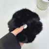 Outono e Inverno Macio Ceroso Maillard Vintage Imitação de Pelo de Visão Anel de Cabelo de Intestino Grosso Grande 2024 Novo Estilo Francês Faixa de Cabelo Tendão de Couro para Mulheres