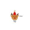 [Alce de Natal] Fofo Alce de Natal Cervo Filhote Acessórios de Liga de Zinco Chaveiro Colar Chave
