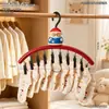 Cabide multifuncional de desenho animado com vários clipes para babadores de bebê, meias e varal de secar roupa; organizador suspenso e cabide de armazenamento.