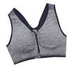 Sutiã esportivo com zíper frontal esportivo profissional à prova de choque respirável sem aro colete de corrida roupa íntima esportiva para yoga para mulheres