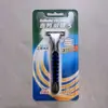 Suporte de Lâmina Weifeng com 1/2/3/5/6 Lâminas Rotativas, Aparelho de Barbear de Velocidade de Camada Dupla para Barbear Manual em Ambos os Lados, Lâminas de Barbear Clássicas