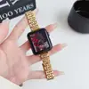 Adequado para Apple 5678910 Sete Pulseira de Relógio de Metal Cintura Pequena Samsung Huawei Fit4 Xiaomi Pulseira de Aço Inoxidável