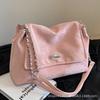 Bolso Tote de Gran Capacidad para Mujer 2024 Nuevo Estilo Coreano Combinable con Todo Bolso de Hombro de Cadena Texturizada Retro Bolso Cruzado