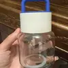 Nuevo Estilo Simple Al Por Mayor Estudiante Asa Portátil Lindo Gordito Botella de Agua de Vidrio Abre Regalo Botella de Agua Ligera
