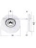 Rodamientos con Recubrimiento de Plástico 608 Rodillo con Ranura 624U Polea para Puertas y Ventanas Deslizantes 625 Ranura de Eub de Nylon Fabricante 626