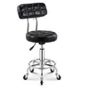 Silla giratoria elevable con ruedas silla de peluquería oficina estudio arte de uñas silla dental duradera cómoda.