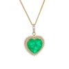 Joyería Zhuang Shengsheng Ventas Calientes Estilo ins Moda Europea y Americana Moda Estilo Frío Uso Apilado Cadena Colgante Esmeralda Simulado