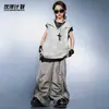 Roupas da Moda Street Dance para Crianças Hip-Hop Hiphop Conjunto de Rua Meninos e Meninas Marca da Moda Colete com Capuz Roupas de Performance de Verão