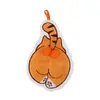 Toalha de Mão Fofa Formato Desenho Animado Vista Traseira com Alça para Pendurar Absorvente de Água Secagem Rápida Macia Amiga da Pele Pano de Limpeza de Mãos Doméstico Multi-Cenário