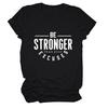 Camiseta para mujer con estampado "Sé más fuerte que tus excusas" de Amazon Cross-border Independent Station