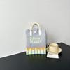 Bolsa de Celular Estilo Ins de Alta Qualidade, Bolsa de Tricô de Grande Capacidade, Bolsa de Ombro Transversal Versátil de Nicho, Bolsa de Mão Fashion de Desenho Animado