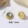 Nuevas cuentas antiguas de oro multicanal aguamarinas de imitación anillo hueco diy accesorios para pulsera collar hechos a mano