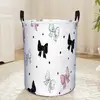 Cesto de Roupa Suja Dobrável Four Seasons Cesto de Roupa Cruzado Novo Produto Venda Direta da Fábrica Cesto de Armazenamento Cesto Grande de Roupa Suja