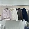 Sudadera con capucha de media cremallera, casual y elegante, corte holgado, cálida y cómoda, perfecta para un look relajado, chaqueta corta para otoño e invierno, estilo mujer 487604
