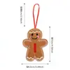 Colgante Decorativo de Hombre de Jengibre Nuevo Navideño Transfronterizo con 26 Letras Colgante para Árbol de Navidad Accesorios para Decoración de Escena Festiva