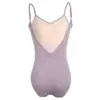 Roupas de Prática de Ballet para Adultas, Roupas de Dança com Alças de Alto Alongamento, Roupas Especiais de Dança para Candidatos a Arte, Macacões sem Costas Grandes
