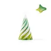 Pirámide Espiral Estéreo Cónica Impresa en 3D Personalizada Juguete para Aliviar el Estrés para Puesto, Decoración de Dos Colores Entrelazados