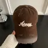 Boné de Baseball Rosa Vintage para Mulheres, Novo Estilo Primavera 2025, Ampliado e Aprofundado para Fazer o Rosto Parecer Menor, Boné Aba Reta para Circunferência Craniana Grande, Unissex