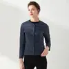 Chaqueta Corta Ligera de Plumas para Mujer Estilo 2026 con Cuello Redondo, Forro de Plumas de Pato Blanco, Abrigo Versátil de Moda Coreana Transfronterizo