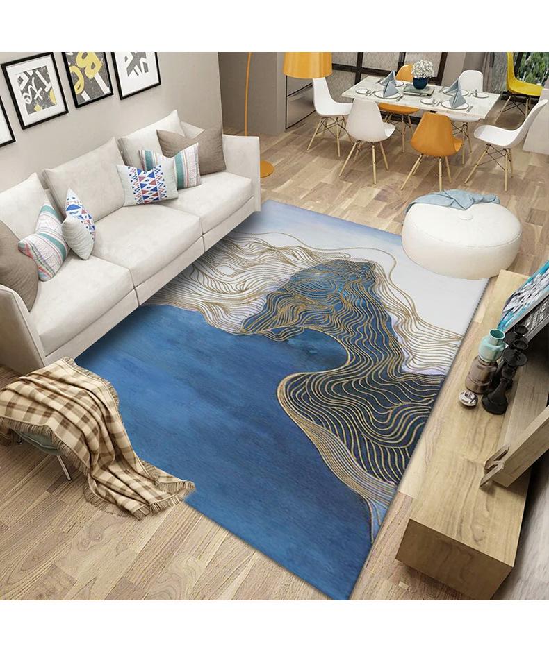 轻奢地毯,抽象地毯,地垫定制,地毯批发,地毯跨境,地毯代发,客厅地毯,家用地毯