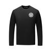 Camiseta de manga larga de otoño para hombre, cuello redondo, ropa de moda, camisa de talla grande, camisa de hombre modal con cara sonriente de diamantes de imitación