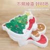 Set de Esponjas Limpiadoras con Estropajo y Paño de Santa Claus Cepillo de Limpieza de Cocina Algodón Absorbente para Lavar Ollas y Platos Algodón Compactado de Pulpa de Madera