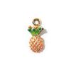 Colgante de gota de aceite de aleación de piña tridimensional con forma de fruta de dibujos animados, collar, pulsera, joyería para mujer, pequeños accesorios, fabricantes en stock