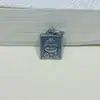 Três-Sete Prata Velha Prata Pequena Estátua de Buda Quadrada Placa Artefato Cultural Pingente Acessório Diy100