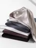 Derong Capa Base Otoño e Invierno Camiseta de Manga Larga para Hombre Versátil Cálida de Doble Cara de Terciopelo Cuello Redondo Color Sólido Ropa de Otoño