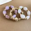 Accesorio de Vacaciones: Pulsera Multicolor de Cuentas de Cristal y Perlas de Arroz de Múltiples Capas, Joyería de Mano Bohemia Lujosa y de Alta Gama