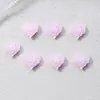 Perla de Imitación Color Macarrón Corazón Rosa Joyería para Uñas Accesorios para Uñas Portátiles Funda para Teléfono Celular Accesorios Pequeños DIY