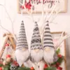 Decorações de Natal Desenho Animado Boneco Sem Rosto de Tricô Pingente Boneco Homem da Floresta Criativo Acessórios para Árvore de Natal