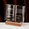 Trofeo de cristal personalizado de alta gama, premio de cristal creativo para la conmemoración de la jubilación de maestros, carta de nombramiento de empresa, certificado, medalla y placa de autorización