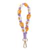 Llavero bohemio con margaritas tejidas a mano, llavero de color contrastante, pulsera, colgante, cadena para teléfono móvil, accesorio