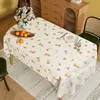 Toalha de Mesa Estilo Americano Retrô, Impermeável, à Prova de Óleo, Lavável, Toalha de Mesa Retangular para Mesa de Jantar, Luxo Leve, Sensação de Alta Qualidade, Novo Modelo 2025 Pano para Mesa de Centro