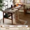 Mesa de Caligrafía, Escritorio para el Hogar con Patas de Madera Maciza, Estilo Chino Nuevo, Mesa de Estudio Tradicional China, Mesa para Caligrafía y Pintura, Mesa de Aprendizaje para Escribir con Pincel, Escritorio