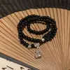 Nuevo Pulsera de Doble Capa con Cuentas de Espíritu de Montaña y Flor Estilo Chino para Mujer, Pulsera Retro Estilo Nacional Modelo Nuevo 2024, Joyería Versátil Única