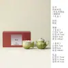 Conjunto de chá Kung Fu Ino Kiyomatsu pintado à mão em verde claro floral, um ótimo presente para feriados, para namoradas e amigas