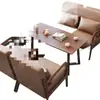 Tienda de Té de Leche Retro Combinación de Mesa y Silla de Madera Maciza B&B Hotel Cabina Café Sofá Recepción Negociación Recepción Ocio