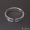 Soporte de Anillo para Exhibición de Pulseras de Acrílico Soporte Bandeja de Almacenamiento Accesorio Soporte de Exhibición de Pulseras con Anillo en C