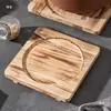 Base para olla de arena, olla caliente, olla para arroz, aislamiento térmico, base de madera, tabla de madera, base para olla de piedra, placa de hierro, bandeja de madera, base para olla antiquemaduras, bandeja inferior, base para placa de horneado