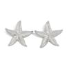 Joyería Transfronteriza Europea y Americana Estilo Oceánico Fiesta Pendientes de Botón de Estrella Exagerados Personalidad Vacaciones Playa Pendientes Metálicos de Estrella de Mar