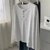 2026 Principios de Otoño Manga Raglán Holgada Tallas Grandes Chicas Gordas Camiseta de Manga Larga para Mujer Nueva Prenda Base Estilo Coreano para Mujer Adelgazante