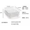 Accesorios para Freidora de Aire de Acero Inoxidable 304 Rejilla Redonda Cuadrada de 3 Niveles Cesta para Freidora de Aire Apilable Deshidratador Cesta para Freír Alimentos