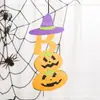 Día de Halloween Disfraces Accesorios Fieltro Calavera Fantasma Decoración Festiva Suministros Colgante Centro Comercial Ventana Calabaza Bruja Colgante