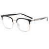 Gafas de lectura de marca BJYX, marco completo, caja de negocios, ultraligeras, ultratransparentes, de color sólido, de metal, de alta calidad, anti luz azul, espejo plano