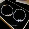 Pulsera con Cierre de Broche de Colgante de Lazo de Circonita Super Brillante, Pulsera de Temperamento Elegante Europea y Americana, Joyería Exquisita de Lujo Ligero de Gama Alta